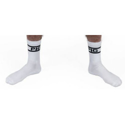 Mr B - Mister B Chaussettes blanches PIG x 2 Paires